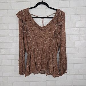 Oddi long sleeve printed top‎